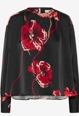 InWear Dames ronde hals blouse, zwart