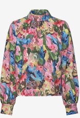STINE GOYA Dames Ronde Hals Blouse, multi