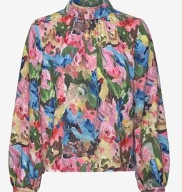 STINE GOYA Ronde Hals Blouse, multi