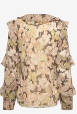 Lauren Ralph Lauren V-hals Dames bloemenprint blouse,  groen