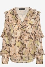 Lauren Ralph Lauren V-hals Dames bloemenprint blouse,  groen