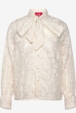 crās Dames Ronde Hals blouse, creme
