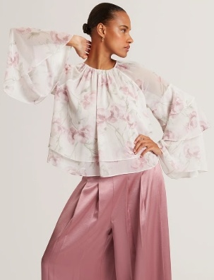 Ted Baker London Dames Flora blouse, roze
