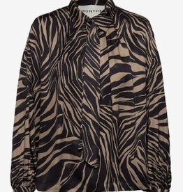 Munthe Dames All-over print Blouse, bruin