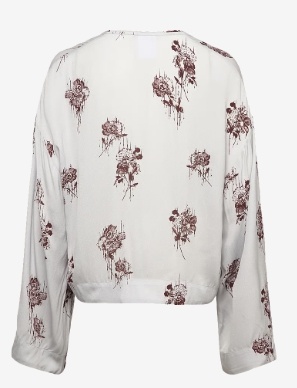 Day Birger et Mikkelsen Dames V Hals Flora Blouse, wit