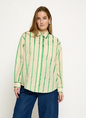 Minus Dames oversized Blouse, groen