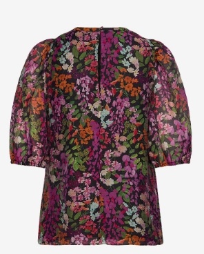 Ted Baker London Dames Ronde Hals Blouse, zwart