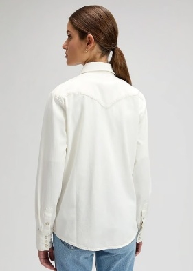 Lee Jeans Dames Spijker Overhemd, wit