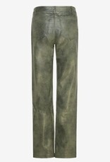 Ahlvar Gallery  Dames PU-broek imitatieleer, donkergrijs