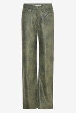 Ahlvar Gallery  Dames PU-broek imitatieleer, donkergrijs