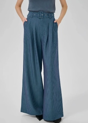 My Essential Wardrobe Dames Wijde Broek, blauw