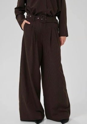 My Essential Wardrobe Dames Wijde Broek, zwart