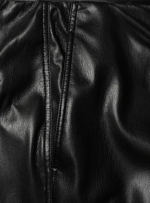 BOSS Dames PU-broek imitatieleer, zwart