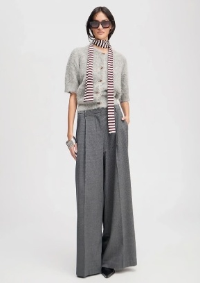 Munthe Dames Wijde Broek, grijs