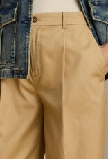 Lauren Ralph Lauren Dames Wijde Broek, beige