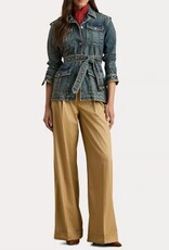 Lauren Ralph Lauren Dames Wijde Broek, beige