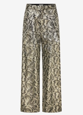 Lollys Laundry Dames Flora Wijde Broek, grijs