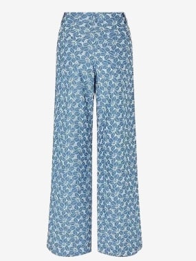 nué notes Dames Flora Wijde Spijkerbroek, blauw