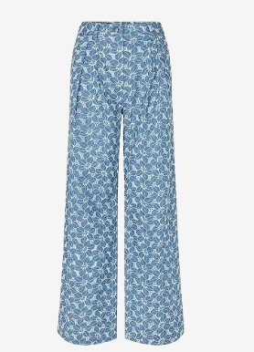 nué notes Dames Flora Wijde Spijkerbroek, blauw