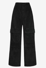 HOPE Dames Corduroy Wijde Broek, zwart