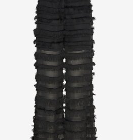 Munthe Licht Transparante Wijde Broek, zwart