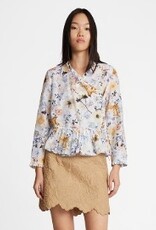 Munthe Dames Zijde Flora Blouse, creme