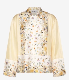 Munthe Dames Zijde Flora Blouse, creme