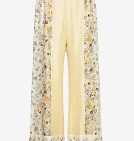 Munthe Zijden Flora Wijde Broek, creme
