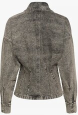 Gestuz Dames  Getailleerde Spijkerblouse, grijs