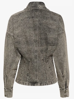 Gestuz Dames  Getailleerde Spijkerblouse, grijs