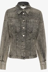 Gestuz Dames  Getailleerde Spijkerblouse, grijs