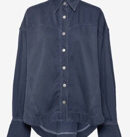 BOSS Getailleerde Oversized Blouse, blauw