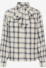 Part Two Dames Geruite Blouse, blauw