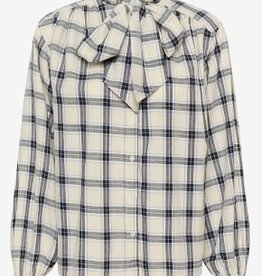 Part Two Geruite Blouse, blauw