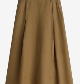 Tommy Hilfiger Knielange Linnen Rok,  olijfgroen