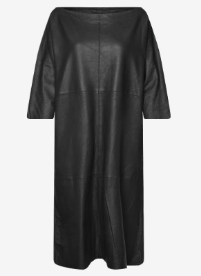 DEPECHE Dames Knielange Jurk, zwart