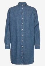 Lauren Ralph Lauren Dames Spijker Shirtjurk , blauw