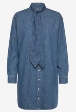 Lauren Ralph Lauren Dames Spijker Shirtjurk , blauw