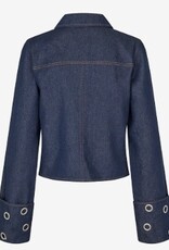 mbyM Dames Denim Tussenjas, blauw