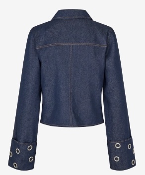 mbyM Dames Denim Tussenjas, blauw