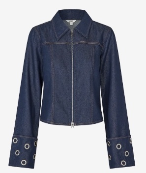 mbyM Dames Denim Tussenjas, blauw