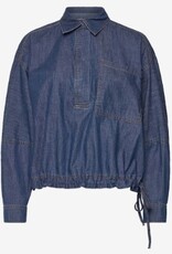 Munthe Dames Spijkerblouse, blauw