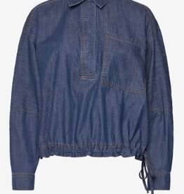 Munthe Oxus Spijkerblouse, blauw