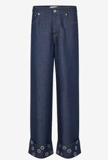 mbyM Dames Wijde Spijkerbroek, blauw