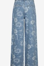 Nümph Dames Wijde Spijkerbroek, blauw