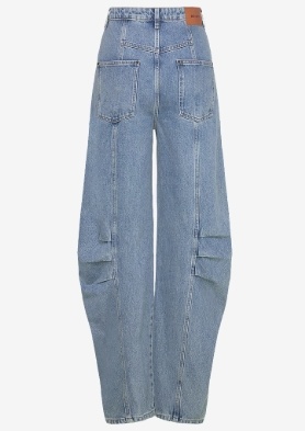 ROTATE Dames Spijker Cargobroek, blauw