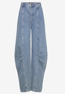 ROTATE Dames Spijker Cargobroek, blauw