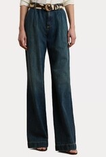 Lauren Ralph Lauren Dames Wijde Sprijkerbroek, blauw