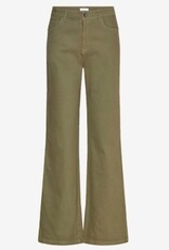 Saint Tropez Dames Wijde Spijkerbroek, legergroen