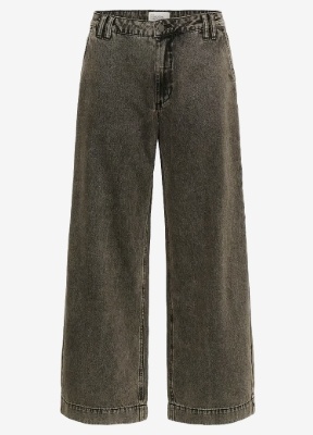 My Essential Wardrobe Dames Wijde Jeans, grijs